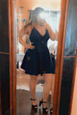 This dress is super comfortable and I love the color. The straps are a little bit weird, but otherwise, it is a great dress! - Brooke M.