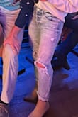 I was looking for some kind of high-waisted straight jeans with a little distress. these were perfect! fit amazing, flattering, and got a lot of compliments. I didn't realize the jeans didn't have a zipper but rather 4 buttons, that's my only complaint. I also cut some of the white fibers out of the knee holes so it was more open. - Kate D.