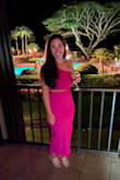 I wore this on my honeymoon and it is the cutest dress! The material is stretchy and very comfortable! - Deanna N.