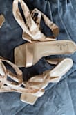 Wore these to a wedding. Used boob tape to keep the lace from sliding down my leg. - Katie A.