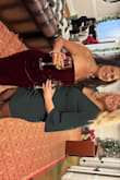 Beautiful red velvet holiday dress! I got a lot of compliments. It is so soft & velvety and it fit perfectly. - Teresa C.