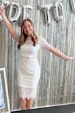 I wore this dress for my Bridal Shower and was so happy with it! The material and quality is fantastic. It was perfect for the occasion! :) - Lauren C.