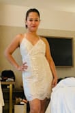 The dress is beautiful. Very flattering. It is a head turner dress. - Pamela G.