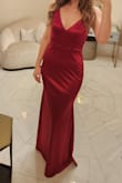 Wore this to a holiday party and got so many compliments! I am smaller on top but curvy on bottom. Medium fit perfect, it is lower cut and I did have to pull the straps up a little through the night but I was able to wear a red strapless underneath. You will also most likely need shape wear as it does accentuate curves and fit is tighter. Material is fantastic and lined well. Was worried about sweat but no issues. 10/10. - Amanda Y.