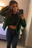 I absolutely love this jacket! My only issue is that its really tight in the shoulders, I cant lift my arms that well without fear Ill tear it. But, that doesnt stop me from loving it! - Iris A.