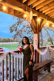 I love this dress! So comfortable. Only dislike, this dress is really long on me even with heels. Eventually I ended up tying a knot in the front to prevent me from tripping on it. - Iris A.