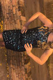 The material has some stretch to it, just the right amount. We bought this dress for a winter formal for my daughter and it exceeded all expectations. Beautiful color, stunning fit. Excellent choice for her. - Morgan R.