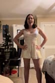 LITERALLY GORGEOUS WHAT the back is so beautiful, the sequins, the length, everything, PERFECT! if you're wavering between 2 sizes, definitely get the larger size. super cute and i definitely recommend - ALYSSA L.