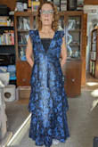 This dress is heaven! The material is lined and the layers are beautifully netted. It fits perfectly! I'm short, so I will wear 4" block heels. It's a little too low cut, so I've added a lined half cami. I highly recommend! - Fran H.