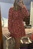 It is super comfortable and cute! I wore it to a school event. The cinch in the waist was very flattering. I used the size generator and it picked out the correct size! - Maddy M.
