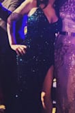 I wore this to my work Christmas party and people are still talking about it! It's beyond elegant and fits perfectly. The photos don't do justice.
I loved it So much I bought the short version!  I could not be happier - Lisa V.