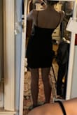I'm absolutely obsessed with this dress. I ordered three, and was going to return two but ended up keeping it because I couldn't part. It's stretchy, so the fabric hugs you but not too tight, there's a little room at the bottom to give the dress less of a skin tight appeal (like it's supposed to look). It's perfect for New Years Eve! - Callie S.