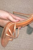 These shoes are gorgeous and make every foot look that way. They are steep so I have to get the hang of walking in them. The texture of the shoes appears different online than it is in real life, I tried to capture that in my photos. - Nahane W.