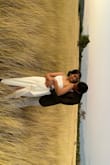 This dress fit perfectly. I bought it for my engagement pictures and it looked beautiful. The only problem is it's a little sheer on the back and the slit is a little high, nothing a pin can't fix. - Manuel R.