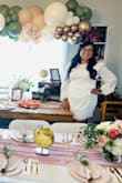 I wore this dress to my bridal shower and I absolutely loved it!!!! I got nonstop compliments on it! I already ordered it in other colors; that's how much I loved it! - Jannet R.