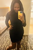 Love, love, love this dress. It hugs you in all the right spots and is just short enough to either a party dress or paired with stockings for a low key holiday happy hour. I'm so excited to wear it all winter long - Chelsea V.