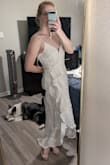 I got this dress for my rehearsal dinner & can't wait to wear it. I love the shimmer & length. - Carl W.