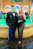 GORGEOUS dress so many compliments I wore a pashmina scarf because the sequins did irritate my arms but pain is beauty - Christine M.