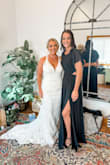 This dress was gorgeous, and was the star of the show! We had mix-matched styles for my girlfriends Black & White wedding, and this was the front-runner by far! The cutouts were SO flattering, and I have large hips from children but this made me feel like the sexiest, classiest woman alive! - Susan W.