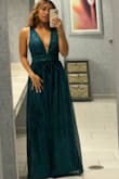 This dress was everything I could've imagined. So comfortable, flowy, and shined EVEN IN THE DARK. I got compliments the whole night. Even down to the placement of the zipper, the quality of this dress was amazing and trust me I'm a fashion design student :) - Jeanne B.