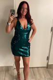 This dress is even more fantastic in person! The color is gorgeous and it fits perfectly! I love the adjustable shoulder straps! Highly recommended! - Joanna S.