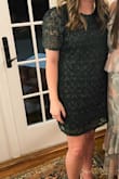 Wore this for an engagement party and it was perfect for the occasion. Modest but still stylish. It was definitely a little loose fitting but I was comfortable, and a size down would've been too tight. - Megan C.