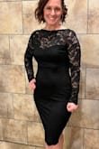 This dress made me feel gorgeous and I got many compliments. I'm a little self-conscious about my belly and would have loved some ruching to help conceal it, but I decided to own the dress and rock it.  Can't wait to wear it again. - Erin P.