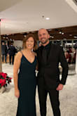 I wore this to a semi-formal holiday party (wedding-like venue). I wear a size 6 in pants and small tops and wore this in a medium. It was long enough (with heels) that I had to pick it up a bit to walk, but I didn't mind. The material is so nice-very thick. I was a little concerned about my tummy showing too much, but my friends said it was fine. I received quite a few compliments. - Melissa M.