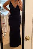 Needed a dress for a wedding I was attending and I wanted to try it on and instantly feel like this was the one. This is exactly how I felt when I put this on. It hugged the curves perfectly. It was long so had to get it hemmed. The bust was a tad big on me but nothing too terrible. The fabric has some stretch to it so it fit the booty and hips just right. I'm a size 6. Med tops. - Crystal P.