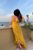 Wore this dress to a wedding in Colombia, it was beautiful but the top did not support my breast. I was paranoid the whole night I'd have a slip and the tape didn't help. Someone pointed at my tape and everything. I spent most of the time fixing the top portion. Although we tightened it, it didn't help. - Amanda F.