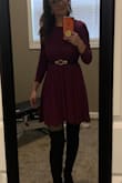 I'm short so this hit a little longer on me but that's to be expected. Super comfortable and cute! - Rachel M.