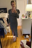 I wanted to love this dress but it didn't fit me right. I ordered a size small and it was too big for me. I have a small bust, and it was baggy/ didn't fit right around my bust. I returned it. XS might have fit better! - Briana V.