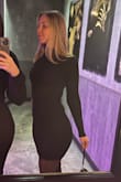Fit great, could've sized down for a tighter fit, but the small was fine helped cover the booty. - Kristen