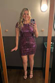 Loved this dress and received so many compliments. I ordered a medium and its true to size. Was super comfortable too! - Taylor J.