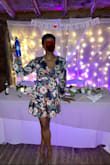 Wore this amazing dress to a wedding! It was as an absolute hit. I got a lot of compliments. perfect for an early evening beach wedding. For me it fit true to size. I wish I had a better bra though. It was cut a little deeper than expected. First purchase from LuLus and very fast shipping. - Jema A.