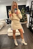 Rich Mom energy in this outfit. Looks adorable with one side tucked in to show your waist. Haven't washed it but would prob need to dry clean. Sooooo many compliments. Could pair it separately too! - Chantel A.