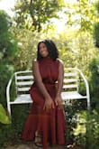 The color is absolutely stunning. This dress flatters my new mom bod! - Taylor S.