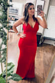 LOVE this dress! Based on the other reviews I ordered a large but the straps in the back were a little loose so I could've worn a medium. I suggest ordering true to size. Despite it being a little big, this dress was a stunner! - Carrie T.