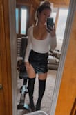 This skirt is sooo cute and flattering if you have a smaller waist and bigger bum the waist is a bit bunchy but other than that I absolutely love it! - Sarah A.