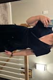 The medium fit me well for its length but not my bust. I ended up exchanging it for a large which I might find a tall pair of heels for. Overall, I am so very excited to wear this to my best friend's wedding. It's absolutely stunning and is a nice, quality material. Priced well too! - Jenny F.