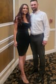 This green dress was perfect!! Stretchy, comfortable, and classy. True to size. I received so many compliments on this dress. - Rebecca G.