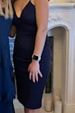 When I first tried on this dress, I LOVED it! The material is so comfortable and doesn't suffocate you, and still looks so flattering. I normally stray away from tight-fitting dresses, but this dress made me feel good and confident all day. My only fault with it is that the stitching on the chest is a little odd and made it look like I was permanently cold. I tried ordering a new one, and the chest was ever so slightly better. Aside from that, I highly recommend! - Jaylynn S.