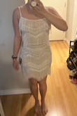 Love this set, it's gorgeous! The quality of the beading is much nicer in person and the fringe is perfect for dancing. I got this for a bachelorette weekend in Vegas and can't wait to wear it. I usually wear a size small and I got a medium. - Victoria H.