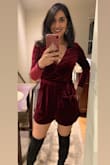 I ordered a bunch of dresses for my birthday and then this romper. I thought I'd keep the dresses and return this, but it was the opposite, I loved this one the best! I paired it with these Lulus knee-high boots. I just pinned it at the chest so it wasn't so low-cut, but that was just my preference. - Nita C.