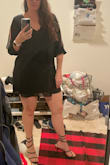 Got this in an XL as I'm busty and tall... there is plenty of room in the bust (could maybe have gone down a size) but it is quite short so happy I didn't get the L. - Sarah W.