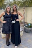 This was perfect for a black tie event.
The slit is a little high but we pinned it and it was fine. - Victoria