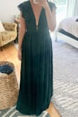 Gorgeous dress!! Very boho, which is the exact style I love. I wore this to a fall black tie wedding and got so many compliments. Fits true to size. I can't wait to wear this again! - Lauren T.
