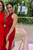 I wore this for a July quinceañera and it was perfect! I was able to dance in it and get into it perfectly! But because it's satin you might need an undergarment to hide panty lines! - Kathy H.