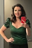 It is a tad difficult to get in and out of, but I love this otherwise! It was perfect for NYE. - Alison T.