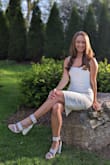These are my new favorite white heels! They are great for formal outfits or to dress up a casual top and jeans. - Jillian Z.